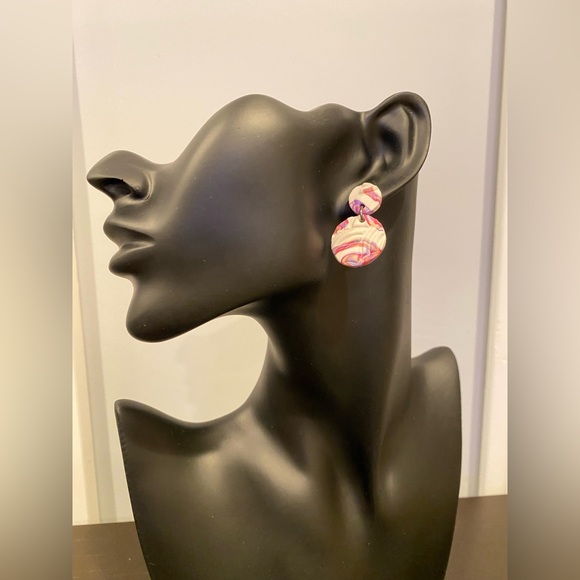 Handmade Polymer Clay Earrings - Picture 1 of 5